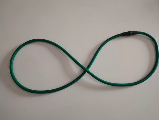 Premium Resistance Band Tube Looped GREEN MEDIUM Bespoke UK Made.
